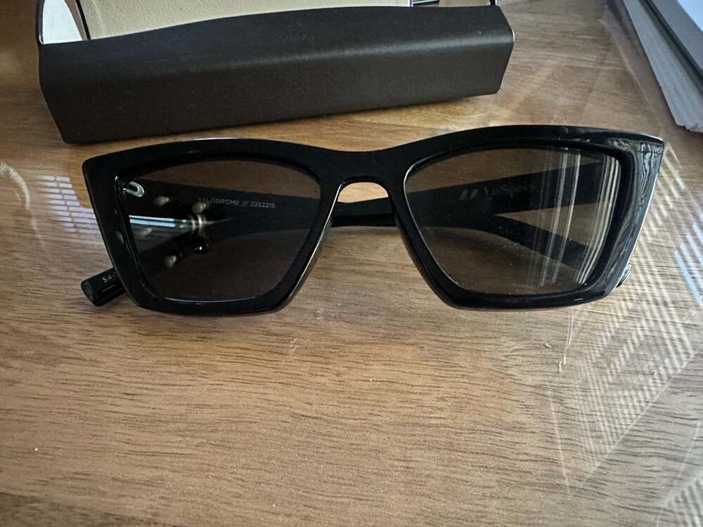 Le Specs Velodrome Black Cat-Eye Sunglasses